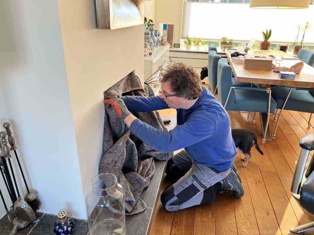 Schouwveger Delft kleed schoorsteenreiniger Schouwveger Delft kleed schoorsteenreiniger